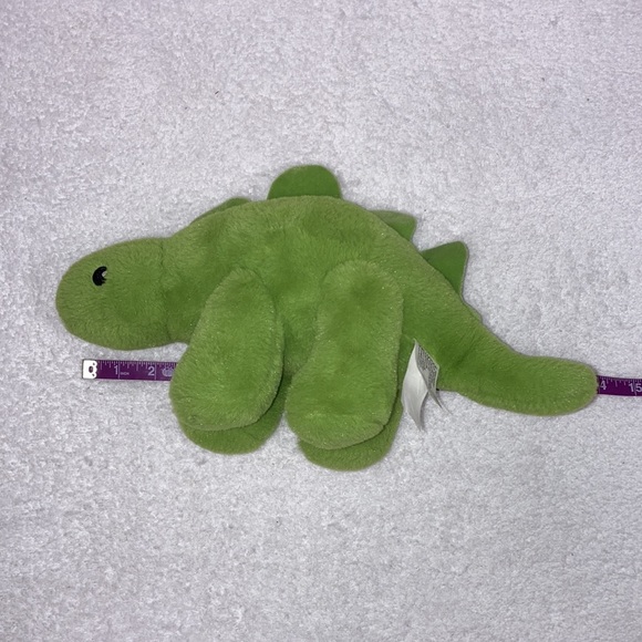 Kellytoy plush green rattle stegosaurus dinosaur - Picture 3 of 7